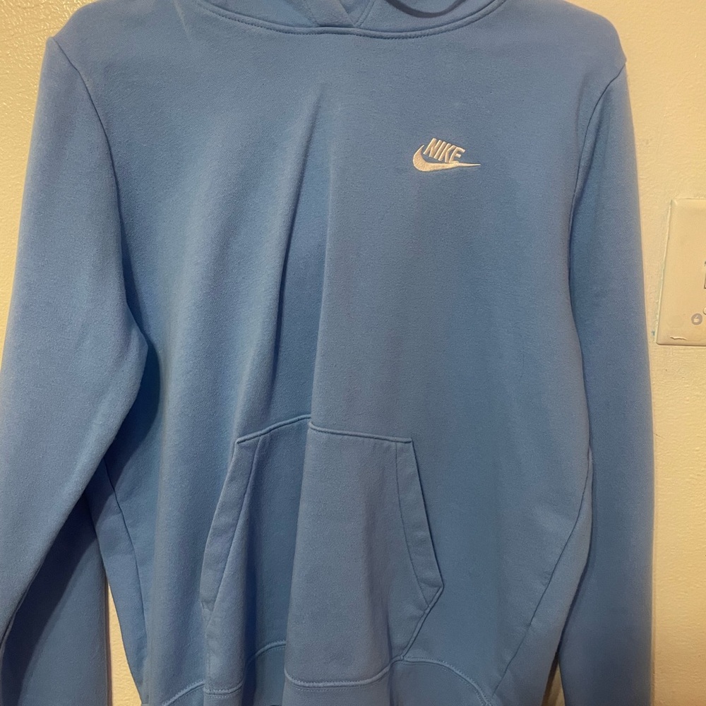 Nike Men's Light Blue Hoodie